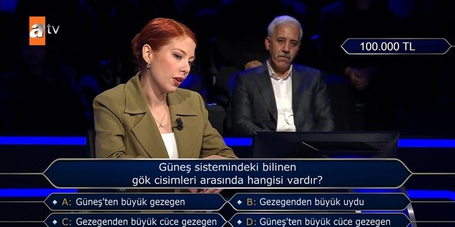 Güneş sistemindeki bilinen gök cisimleri arasında hangisi vardır?