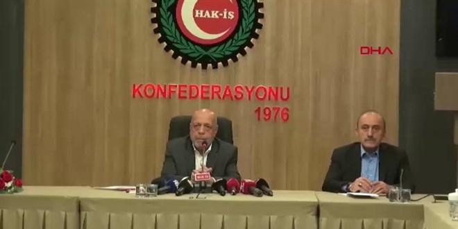 HAK-İŞ Genel Başkanı Arslan: Almadığımız ücretin borçlusu durumuna düştük