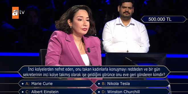 İnci kolye takan kadınlarla konuşmayan, sekreterini bu yüzden eve gönderen kimdir?