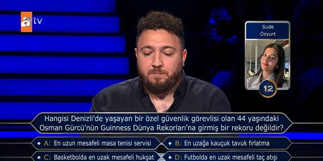 Osman Gürcü'nün rekoru olmayan hangisi?