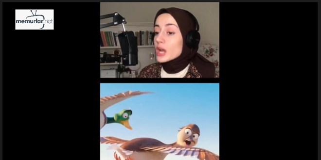 Ayn� anda birka� karakteri seslendiren seslendirme sanat��s�