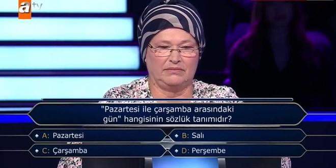 Milyoner'de yar��mac� ilk soruda elendi