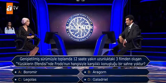 'Y�z�klerin Efendisi'nde Frodo'nun hangisiyle kar��l�kl� konu�tu�u bir sahne yoktur?