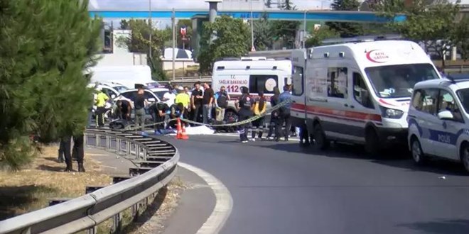 Motosikletle kaza yapan polis memuru hayat�n� kaybetti