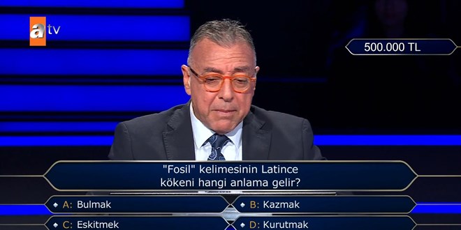 'Fosil' kelimesinin Latince kkeni hangi anlama gelir?