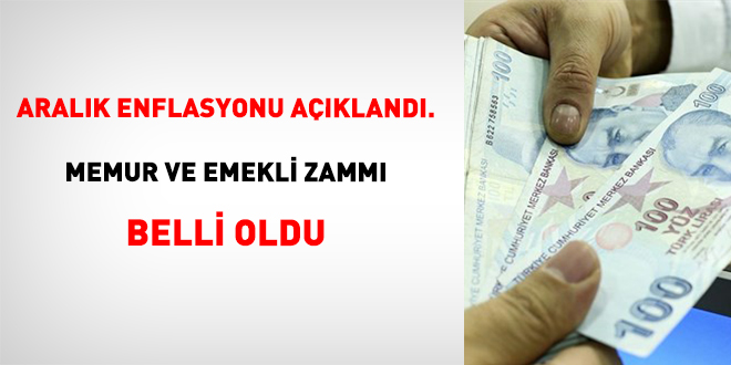 Memur ve emeklinin ocak zamm� belli oldu
