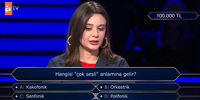 Hangisi "�ok sesli" anlam�na gelir?