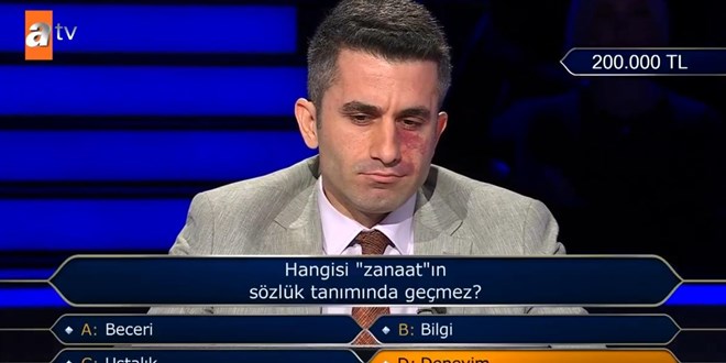 Hangisi 'zanaat'�n s�zl�k tan�m�nda ge�mez?