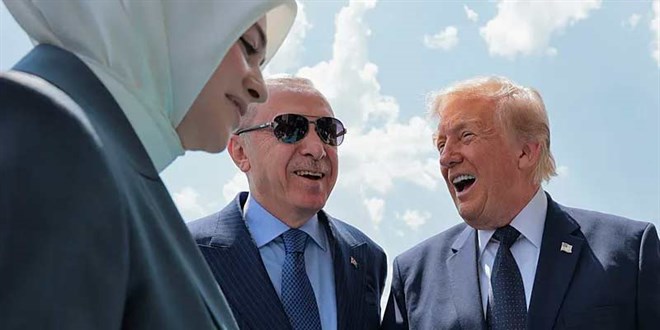 Erdo�an, ABD Ba�kan� Donald Trump'� kar��lad�