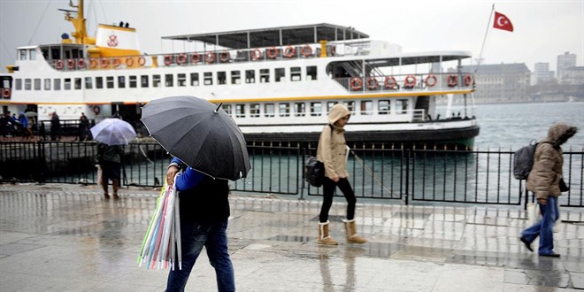19 il i�in 'sar�' uyar�: Kuvvetli ya���a dikkat