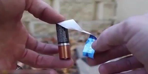 Pil ve sak�z ka��d� ile ate� yakmak