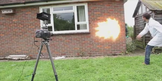 Ultra a��r �ekimle molotof kokteyli patlamas�