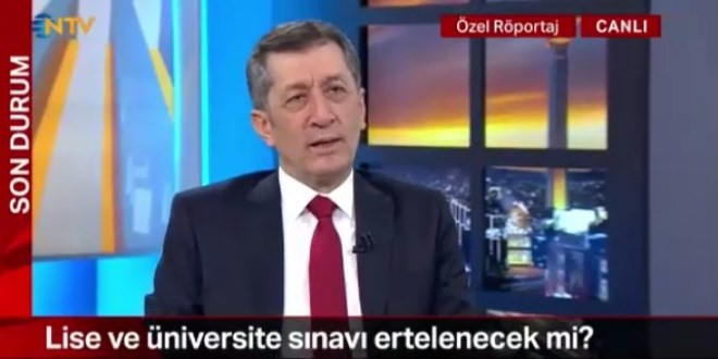 Uzaktan e�itim ile al�nan konular s�nava dahil olmayacak