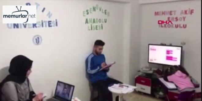 Ankara'da evin bir odas�nda 3 farkl� okul olu�turdular