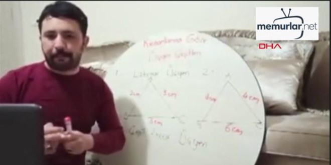 Yer sofras�nda online ders anlat�yor