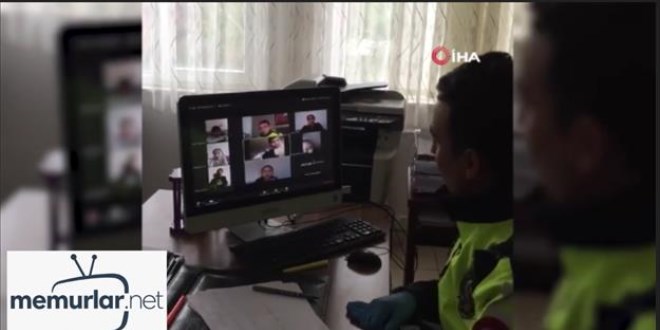 Polis memuru verdi�i s�z�n� EBA �zerinden yerine getirdi