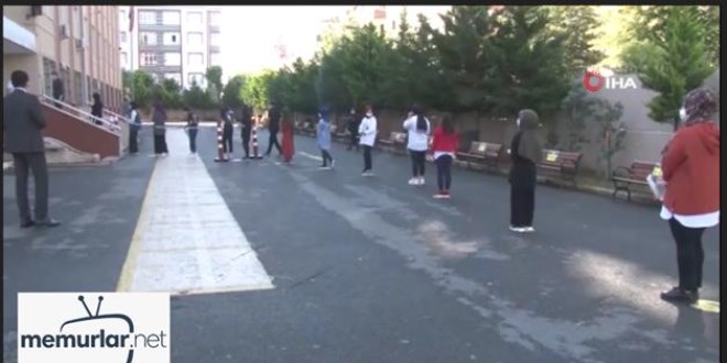 Koronavir�s �nlemleri alt�nda LGS s�nav�