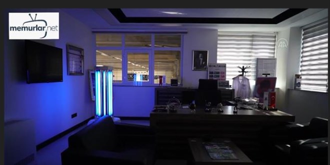 'Ba�lat' komutuyla girdi�i mekanlar� sterilize eden robot geli�tirildi