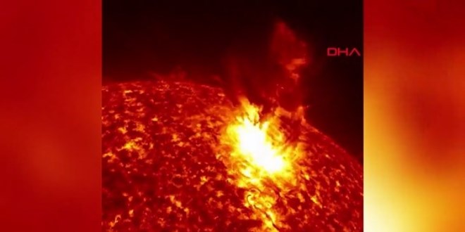 G�ne�'te meydana gelen patlama ilk kez g�r�nt�lendi