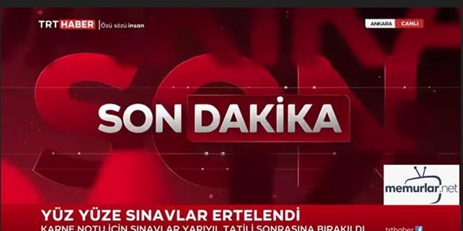 Y�z y�ze s�navlar ertelendi