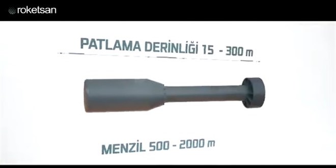 ROKETSAN'dan Denizalt� Savunma Harbi Roketi! �stenen her derinlikte patlayabiliyor