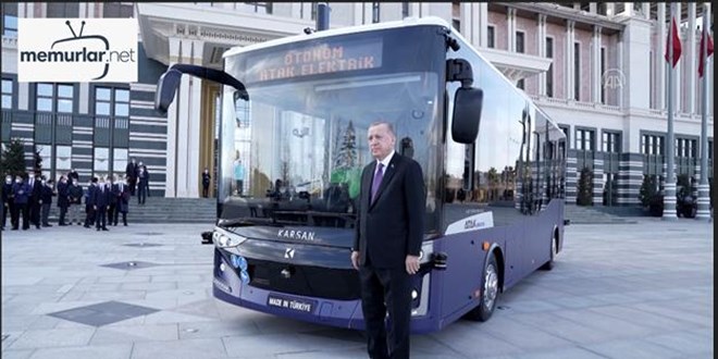 Erdo�an, elektrikli s�r�c�s�z otob�s� test etti -2-