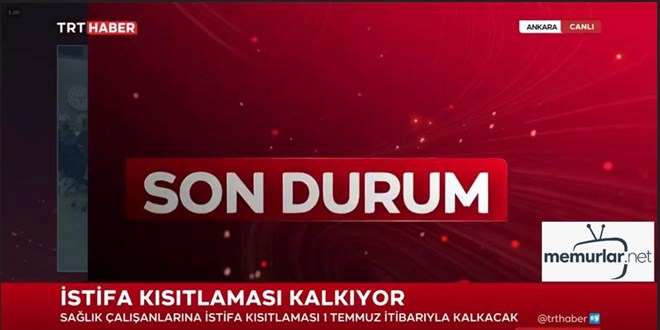 Sa�l�k �al��anlar�n�n istifa k�s�tlamas� kalk�yor