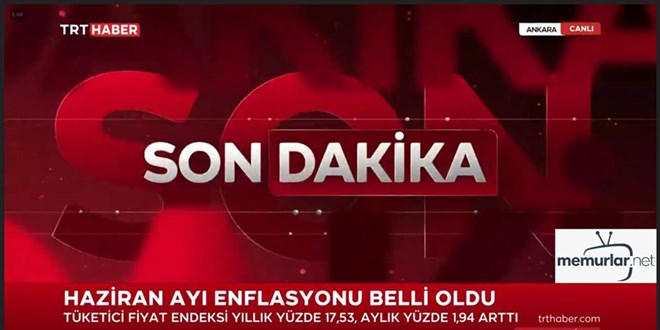 Haziran ay� enflasyon rakamlar� a��kland�