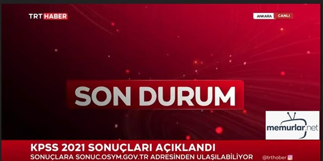 KPSS 2021/1 tercih sonu�lar� a��kland�
