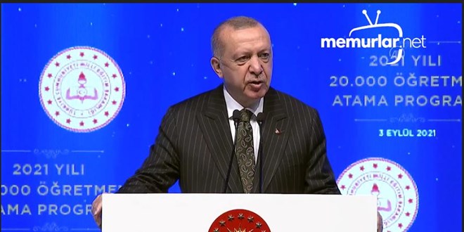 Erdo�an 2021 y�l� ��retmen atama t�renine kat�ld� (2)