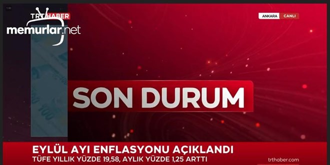 Eyl�l 2021 enflasyonu a��kland�