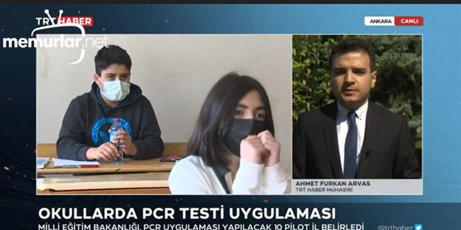 Okullarda PCR testi uygulamas� ba�lad�