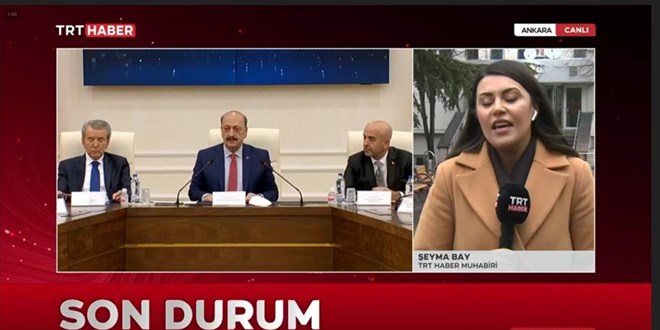 Asgari �cretin netle�ece�i toplant� saati belli oldu