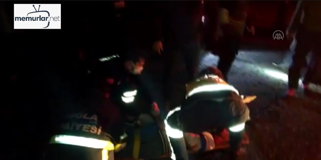 ��renci servisi ile t�r�n �arp��mas� sonucu 17 ki�i yaraland�