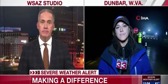 Canl� yay�nda muhabire ara� �arpt�