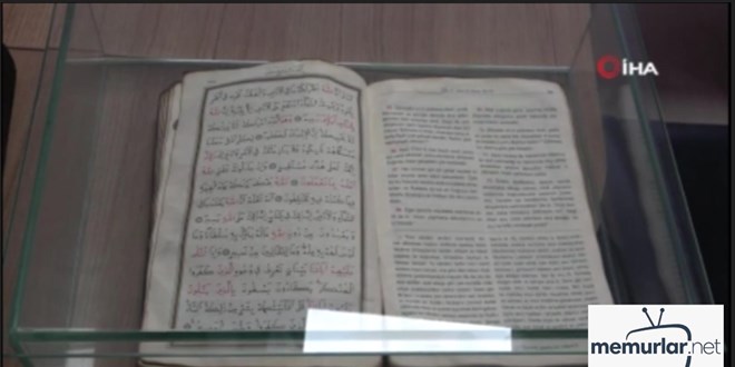 G�m��hane'de yang�nda yanmayan Kuran-� Kerim'leri �zenle sakl�yorlar