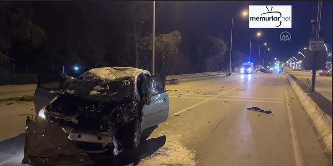 Otomobillerin �arp��mas� sonucu 1 ki�i �ld� 3 ki�i yaraland�
