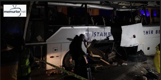 �ank�r�'da otob�s devrildi, 2 ki�i �ld�, 3'� a��r 27 ki�i yaraland�