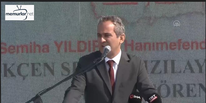 Milli E�itim Bakan� �zer, Edirne'de anaokulu a��l���nda konu�tu