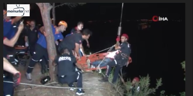 Cep telefonuyla konu�urken 50 metrelik u�urumdan d��t�