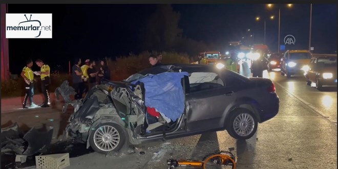 T�rla �arp��an otomobildeki baba ve o�lu �ld�, 2 ki�i yaraland�