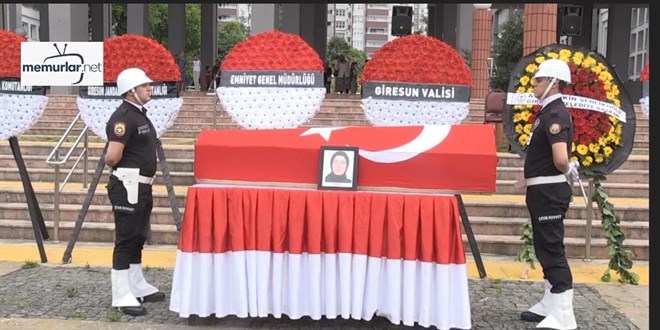 Lunaparktaki kazada hayat�n� kaybeden komiser yard�mc�s� i�in t�ren