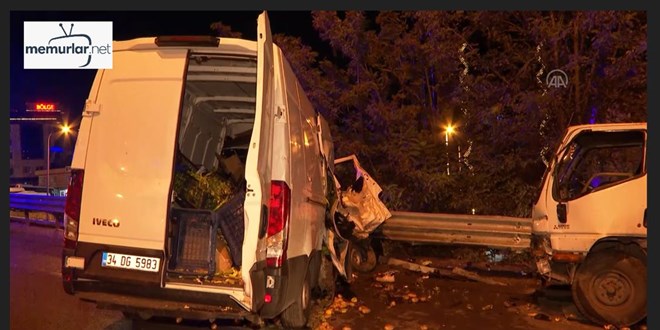 D-100 kara yolunda meydana gelen kazada 1 ki�i �ld�, 3 ki�i yaraland�