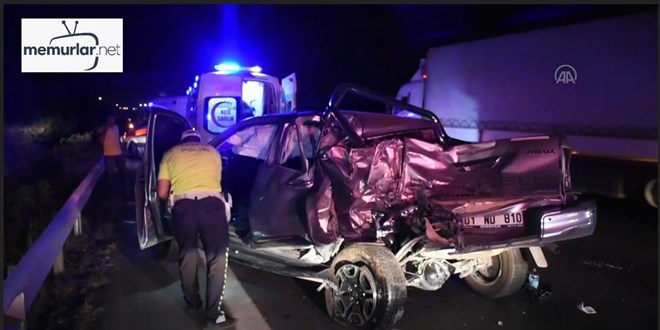 T�r ile pikab�n �arp��t��� kazada 2 ki�i �ld�