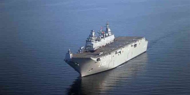 T�rkiye'nin ilk S�HA gemisi: TCG Anadolu