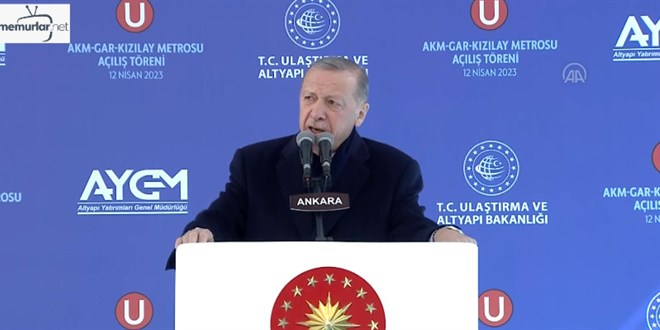 Erdo�an: Ankara'daki son d�nemde hayata ge�irilen t�m metro yat�r�mlar�n� biz in�a ettik