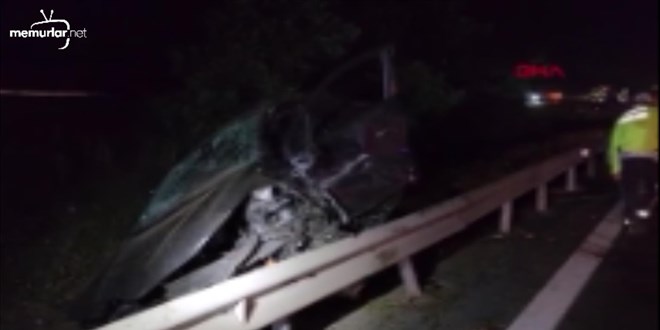 Kaza yapt��� i�in otomobilinden inen s�r�c�, ara� �arpmas� sonucu �ld�