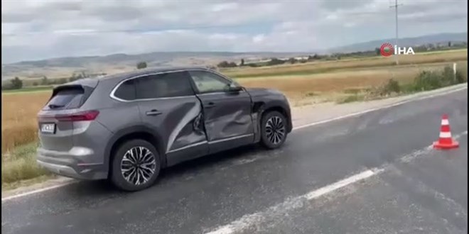 TOGG Afyonkarahisar'da ilk kazas�n� yapt�